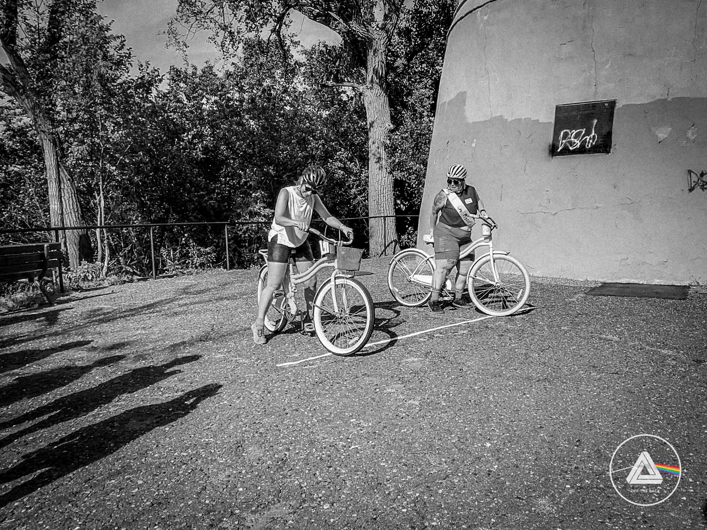 Anna and Marley checking out the fit on these new rides.