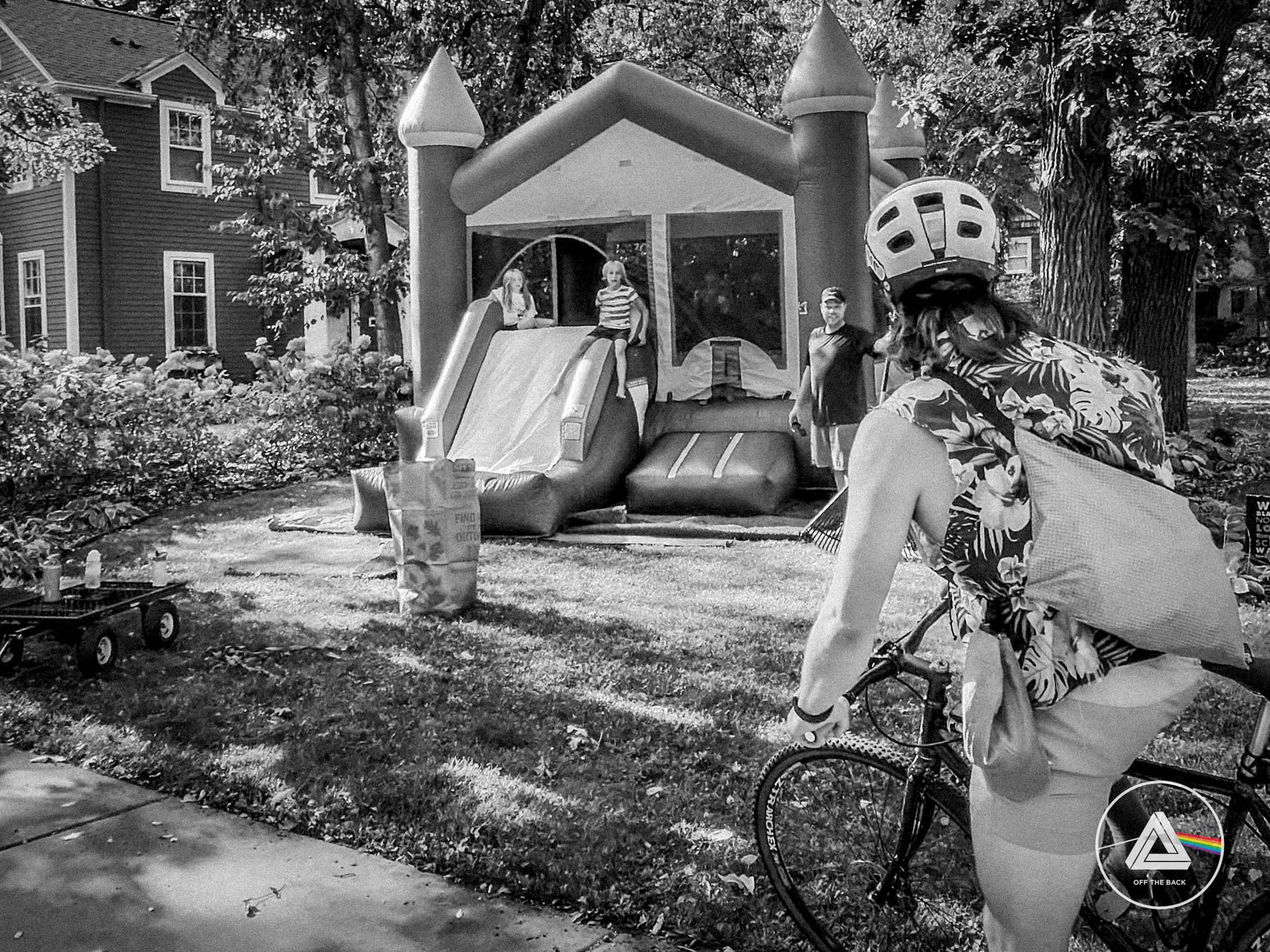 If you were this father, would you let us in your jumpy castle?