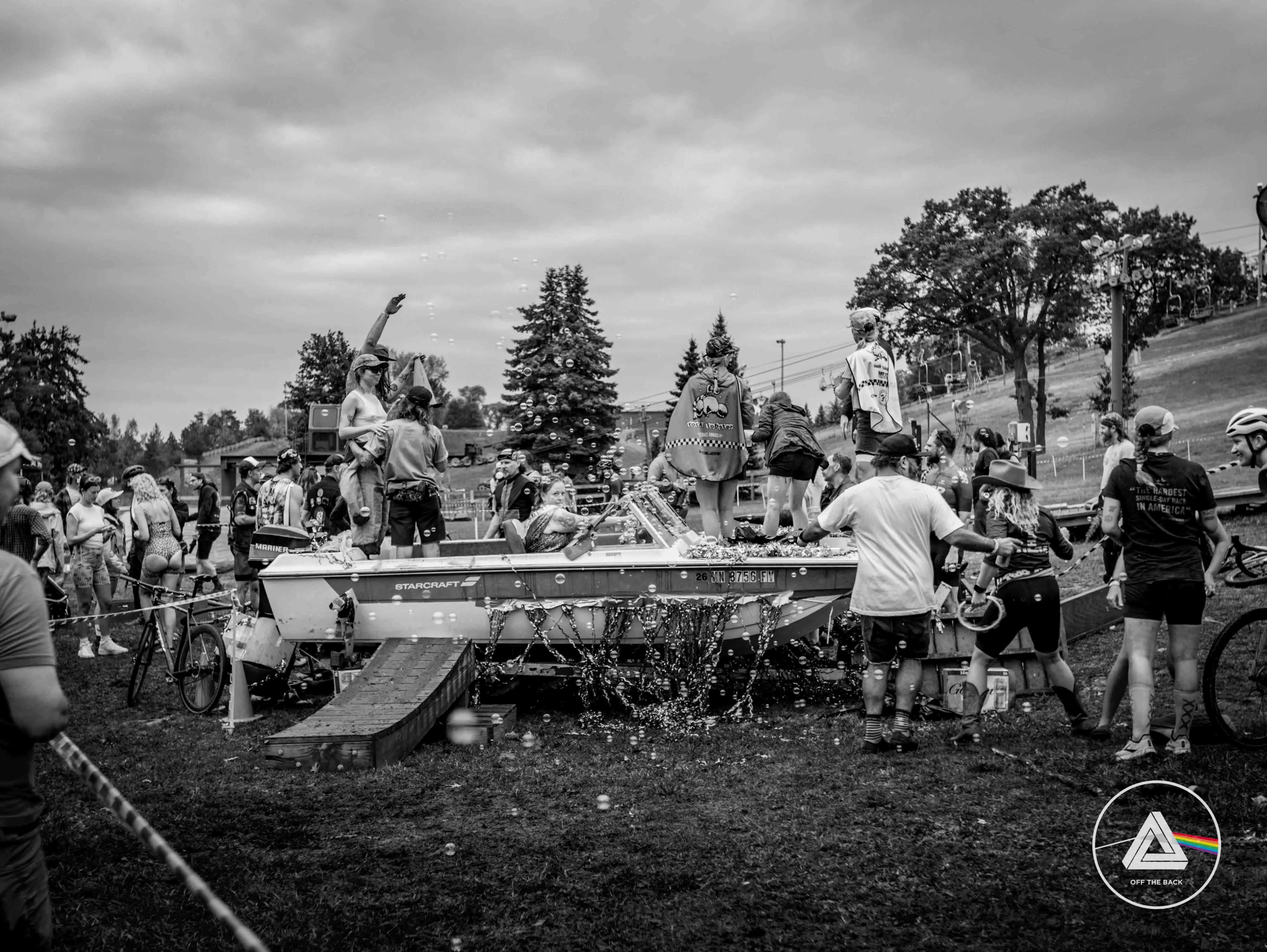 Marley Blonsky in a moment of quiet contemplation among the mayhem.